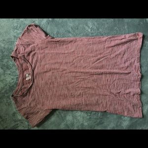 Red and white striped tshirt